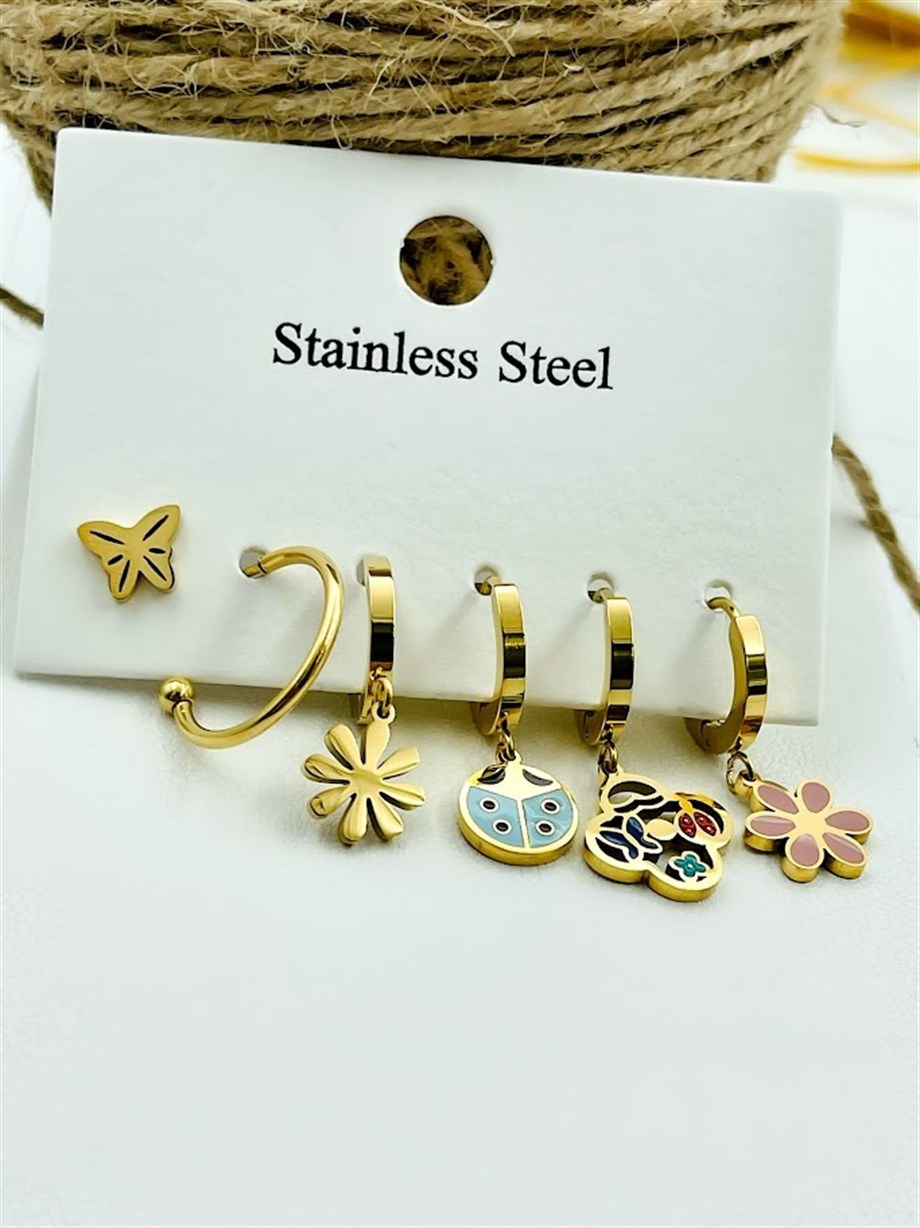 ÇELİK ÇOKLU SET KÜPE