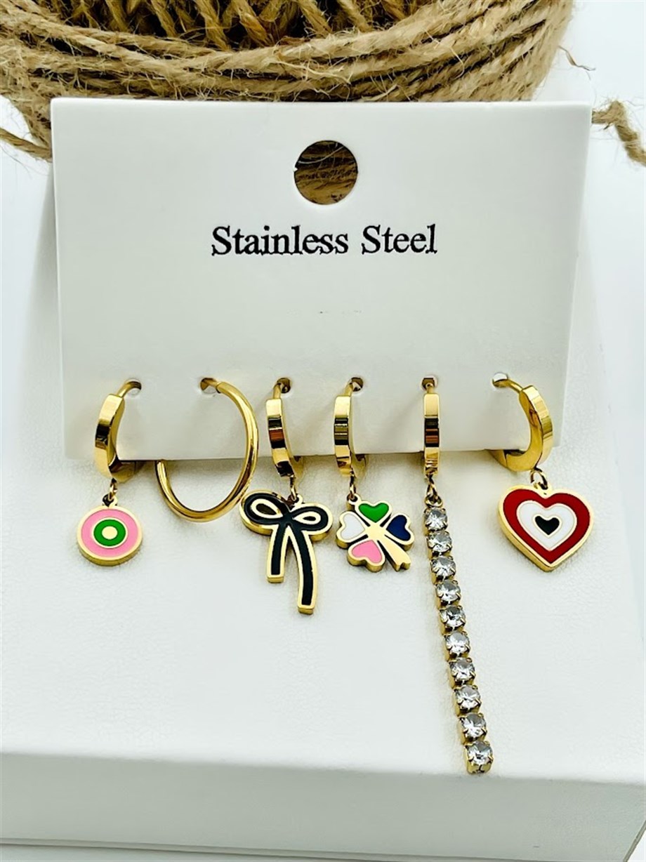 ÇELİK ÇOKLU SET KÜPE