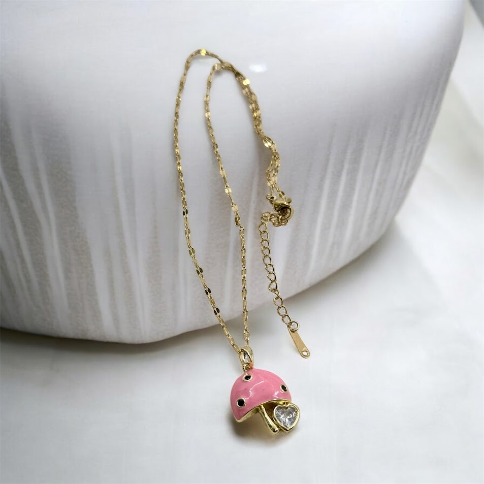 ÇELİK MANTAR MODEL KOLYE