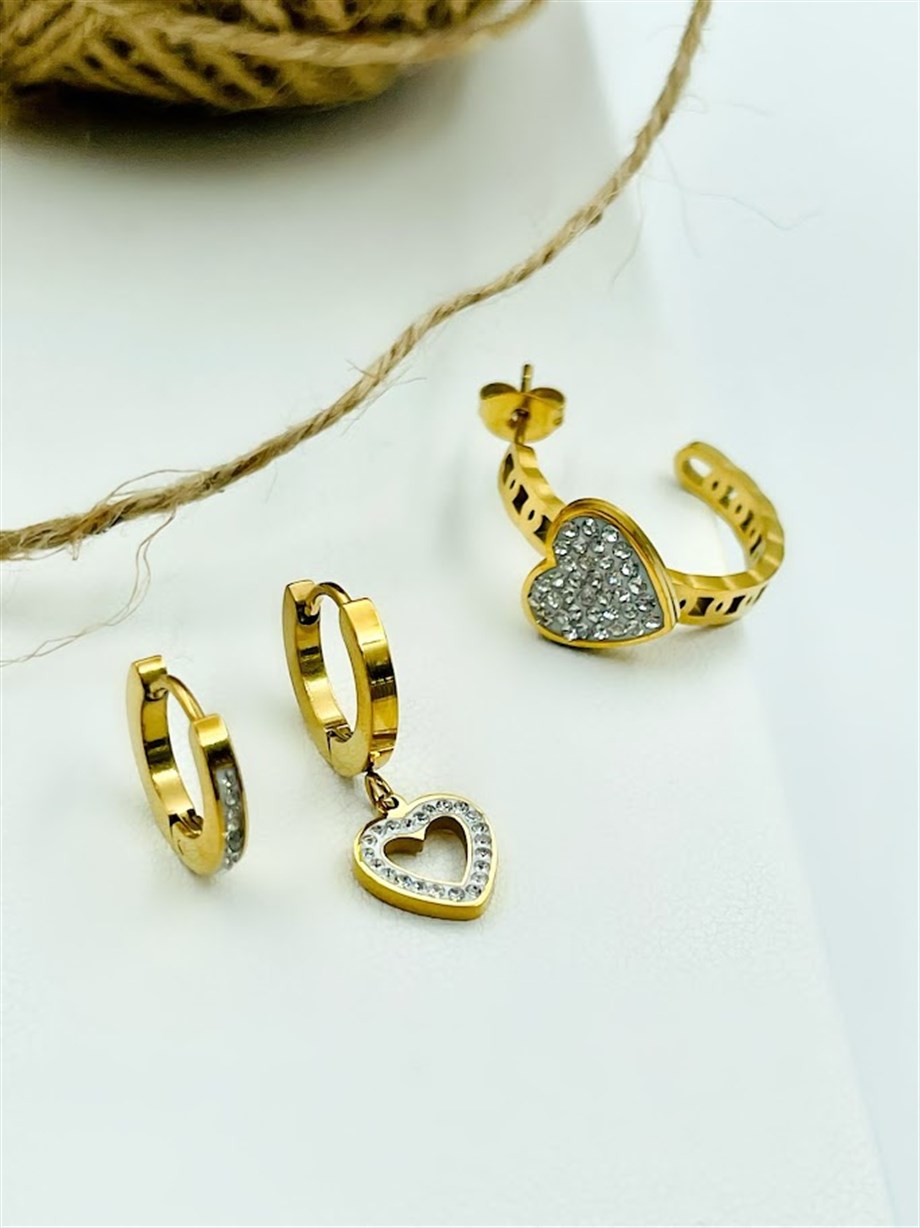 ÇOKLU SET ÇELİK KÜPE