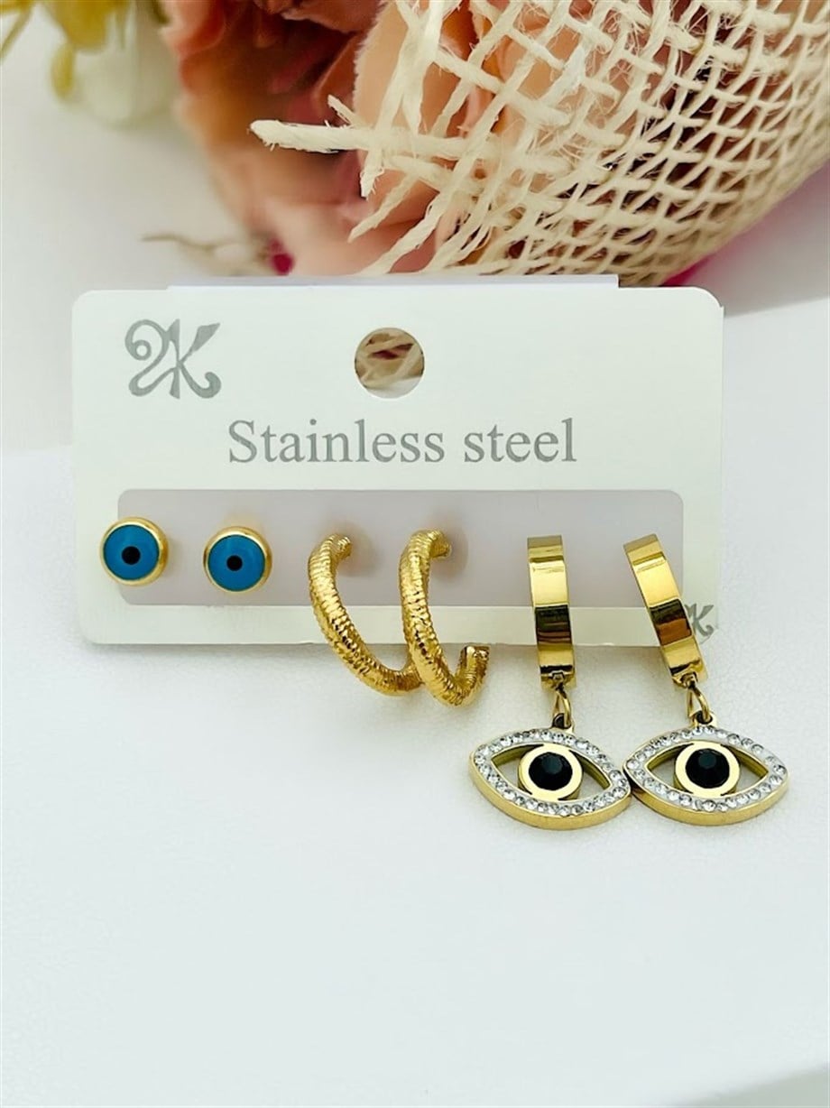 ÇOKLU SET ÇELİK KÜPE