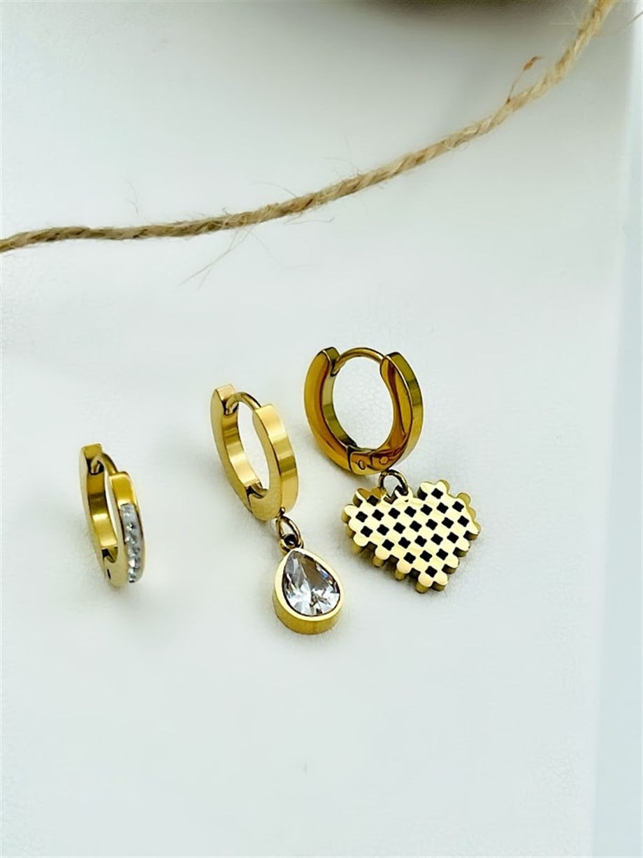 ÇOKLU SET ÇELİK KÜPE