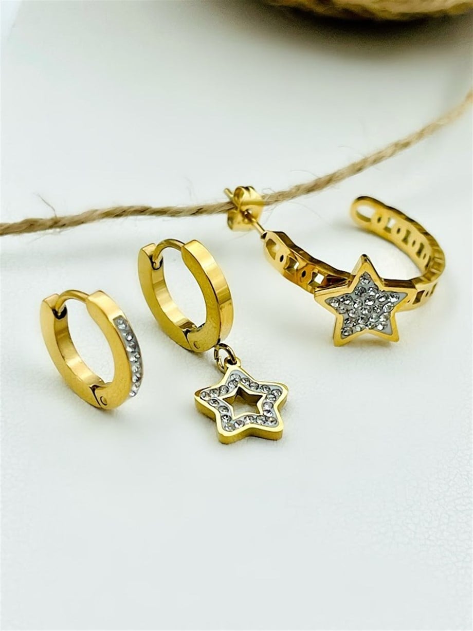 ÇOKLU SET ÇELİK KÜPE