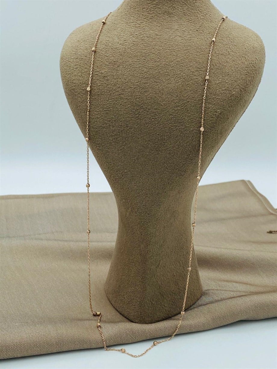 DORİKA GÜMÜŞ UZUN KOLYE