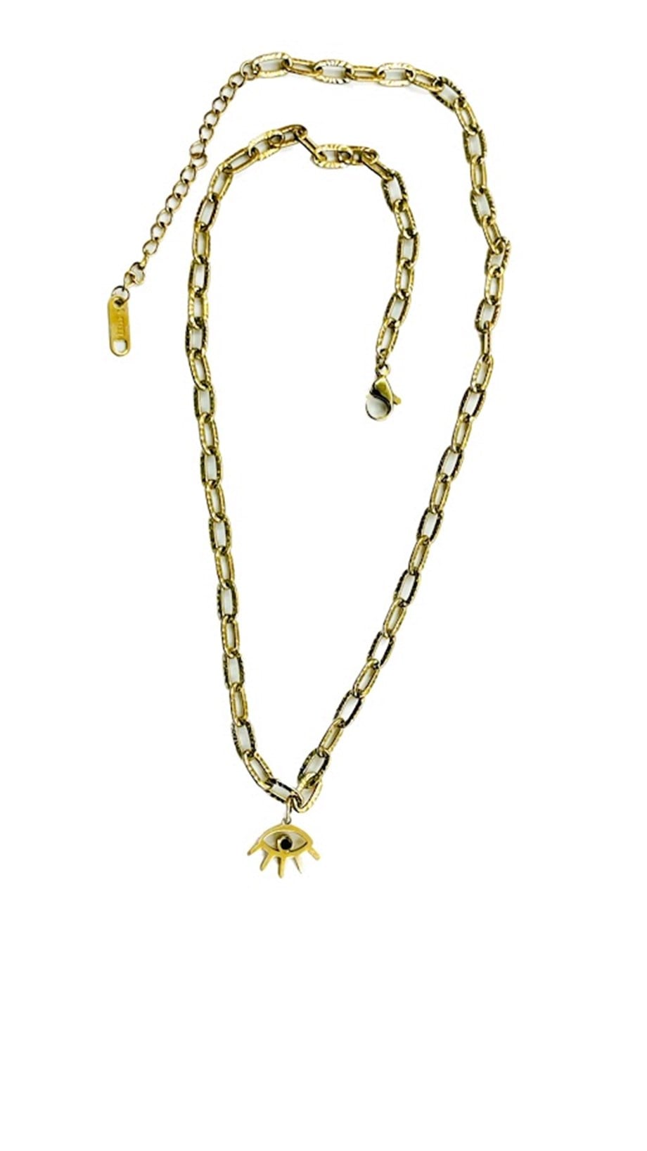 GÖZ MODEL ÇELİK KOLYE