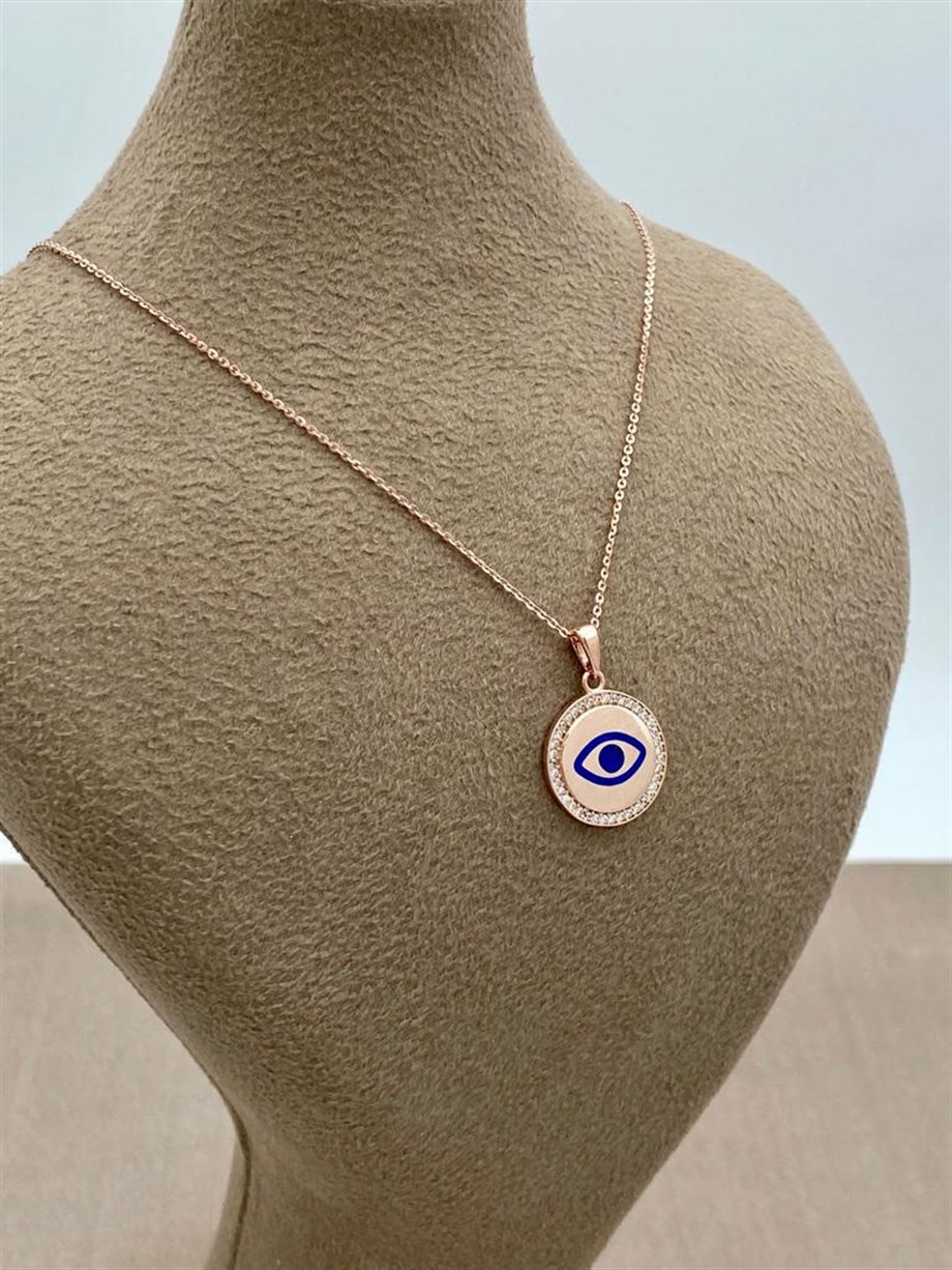 GÖZ MODEL GÜMÜŞ KOLYE