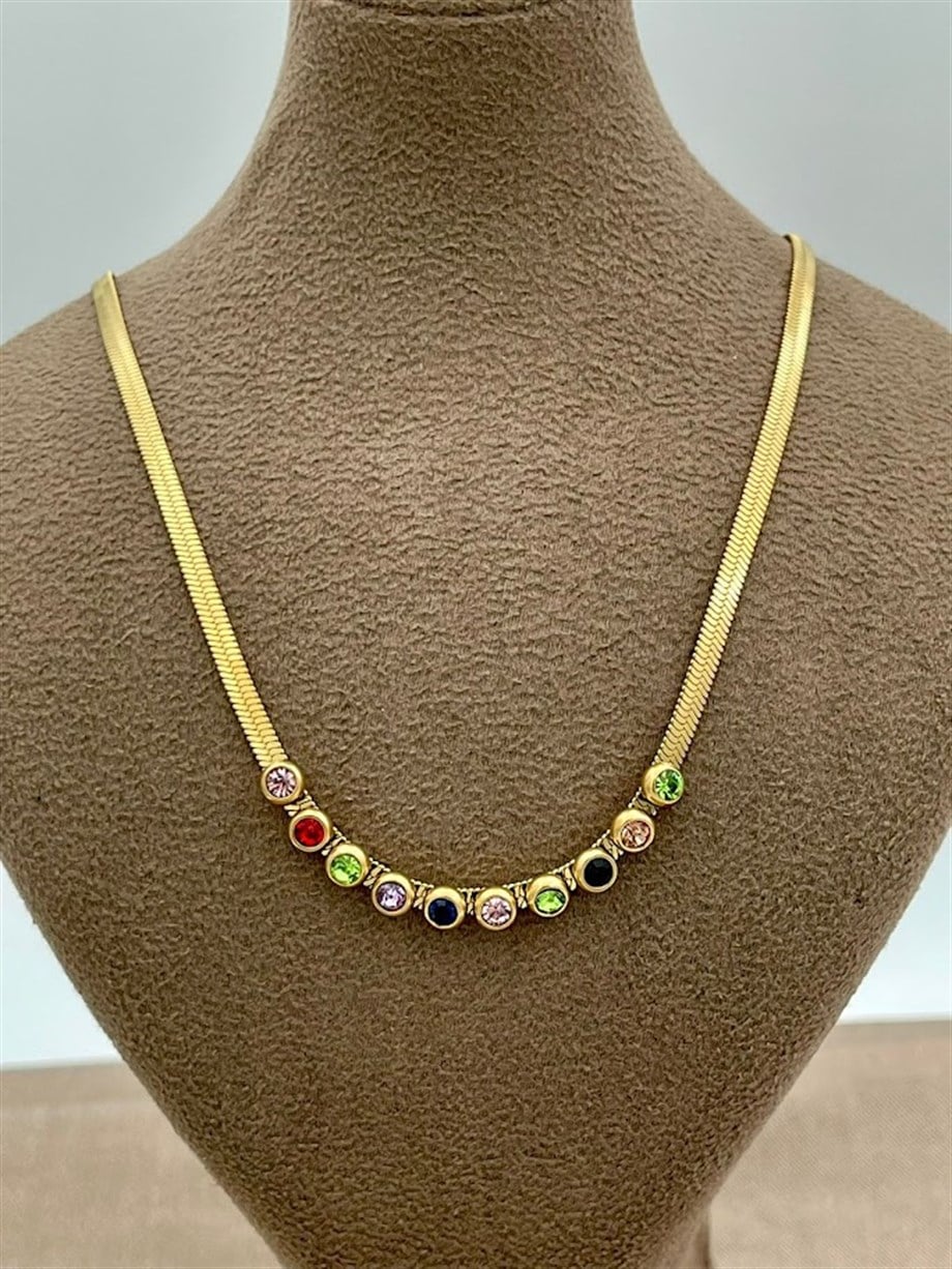 İTALYAN ZİNCİR ÇELİK KOLYE