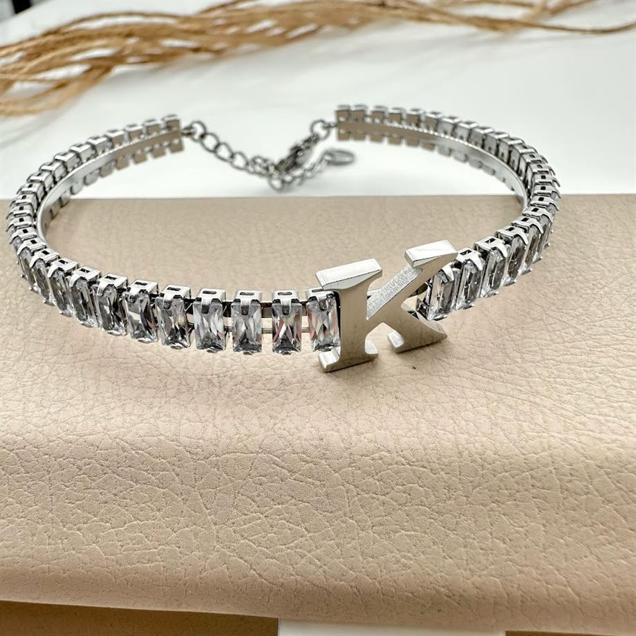 ''K'' HARF ÇELİK BİLEZİK