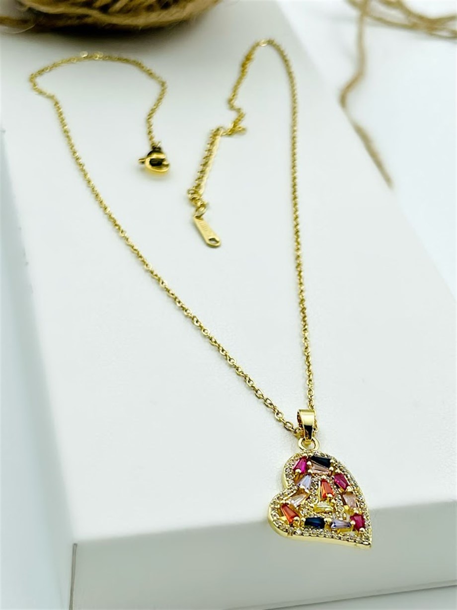 KALP MODEL ÇELİK KOLYE