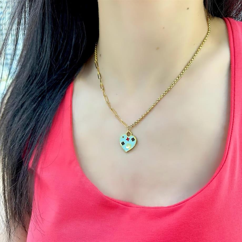 KALP MODEL ÇELİK KOLYE