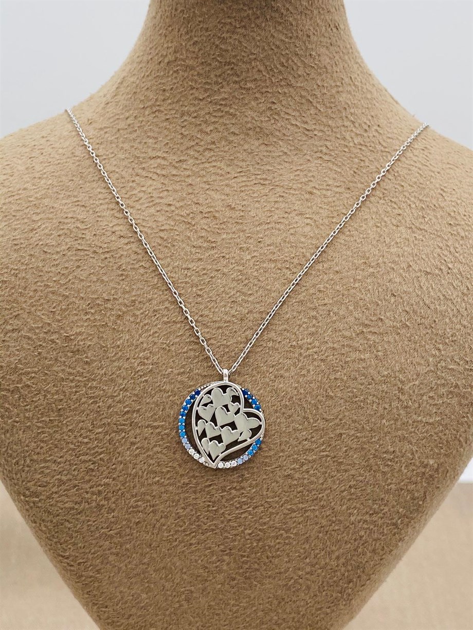 KALPLİ GÜMÜŞ KOLYE