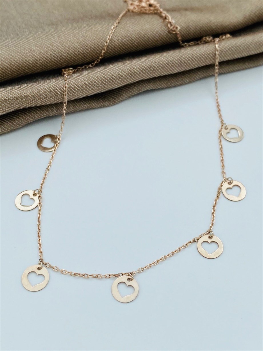 KALPLİ GÜMÜŞ KOLYE