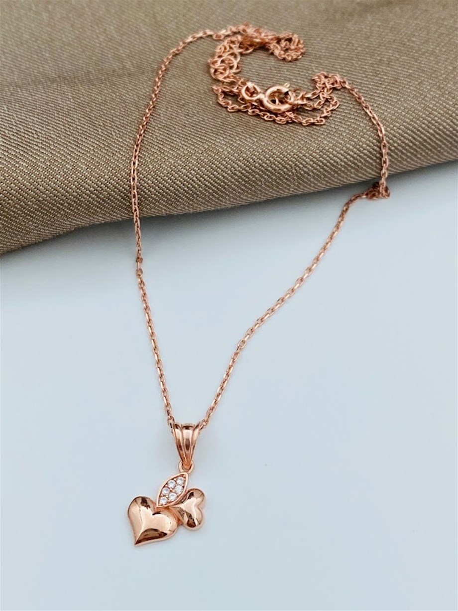 KALPLİ GÜMÜŞ KOLYE