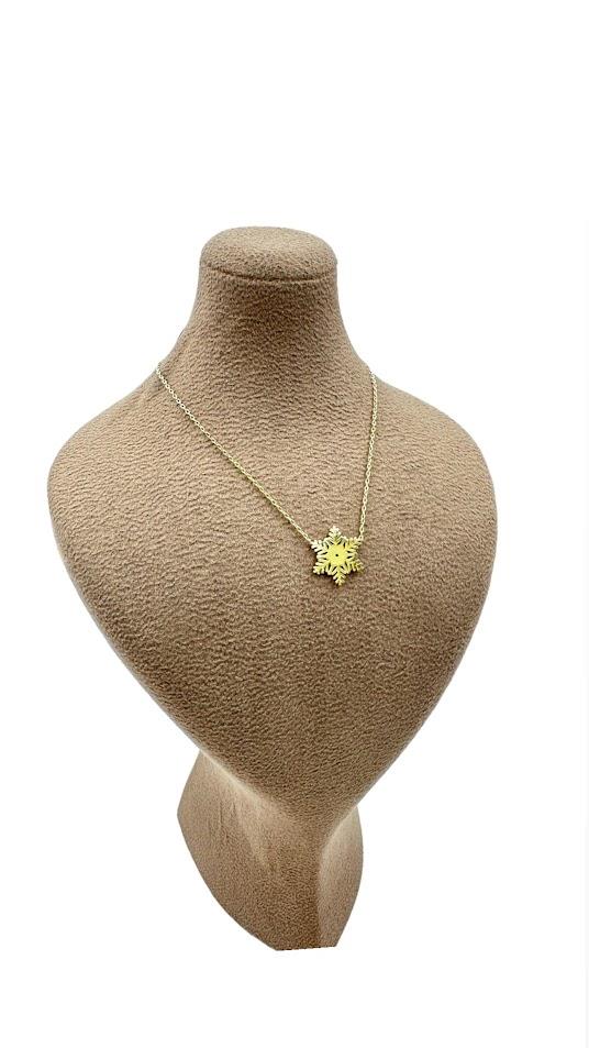 KAR TANESİ GÜMÜŞ KOLYE