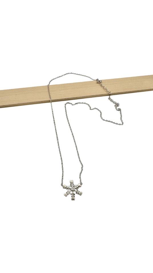 KAR TANESİ GÜMÜŞ KOLYE