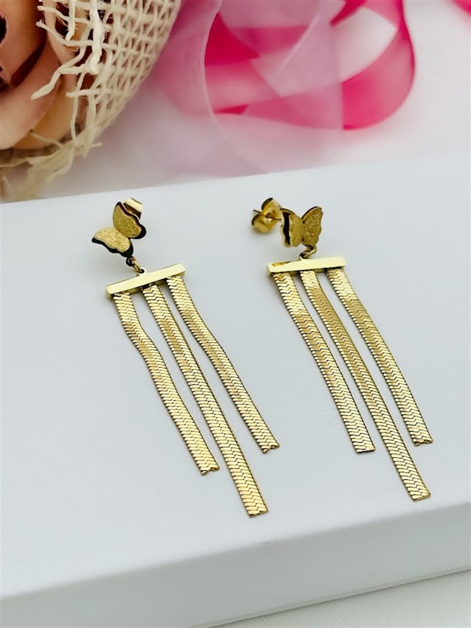 KELEBEK MODEL ÇELİK KÜPE