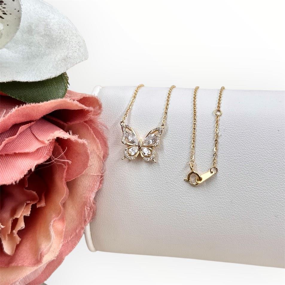 KELEBEK MODEL GÜMÜŞ KOLYE