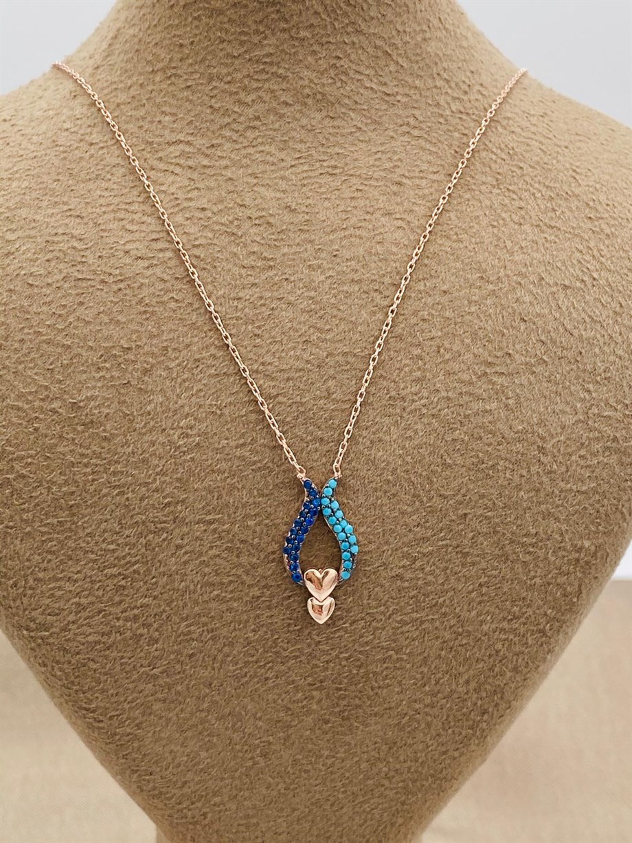 LALE MODEL GÜMÜŞ KOLYE