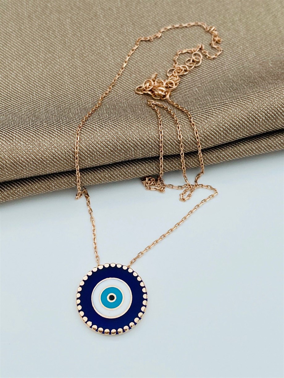 NAZAR BONCUK GÜMÜŞ KOLYE