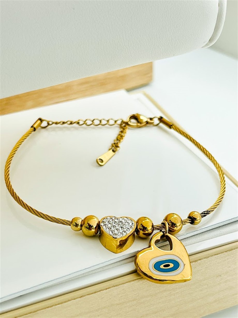 NAZAR BONCUKLU ÇELİK BİLEKLİK