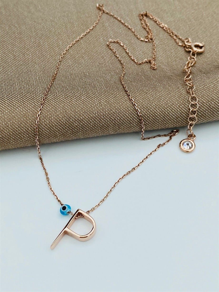 ''P'' HARFİ GÜMÜŞ KOLYE