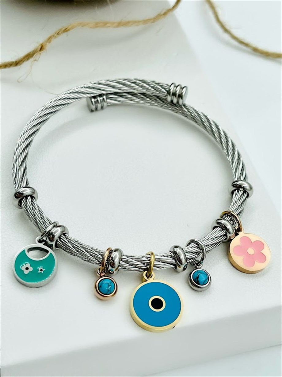 PANDORA MODEL ÇELİK BİLEZİK