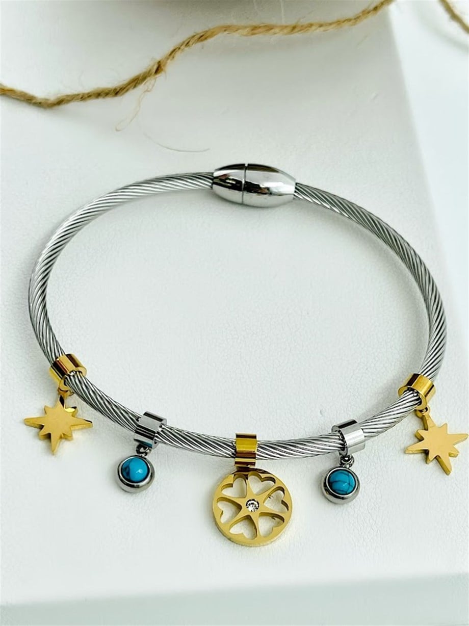 PANDORA MODEL ÇELİK BİLEZİK