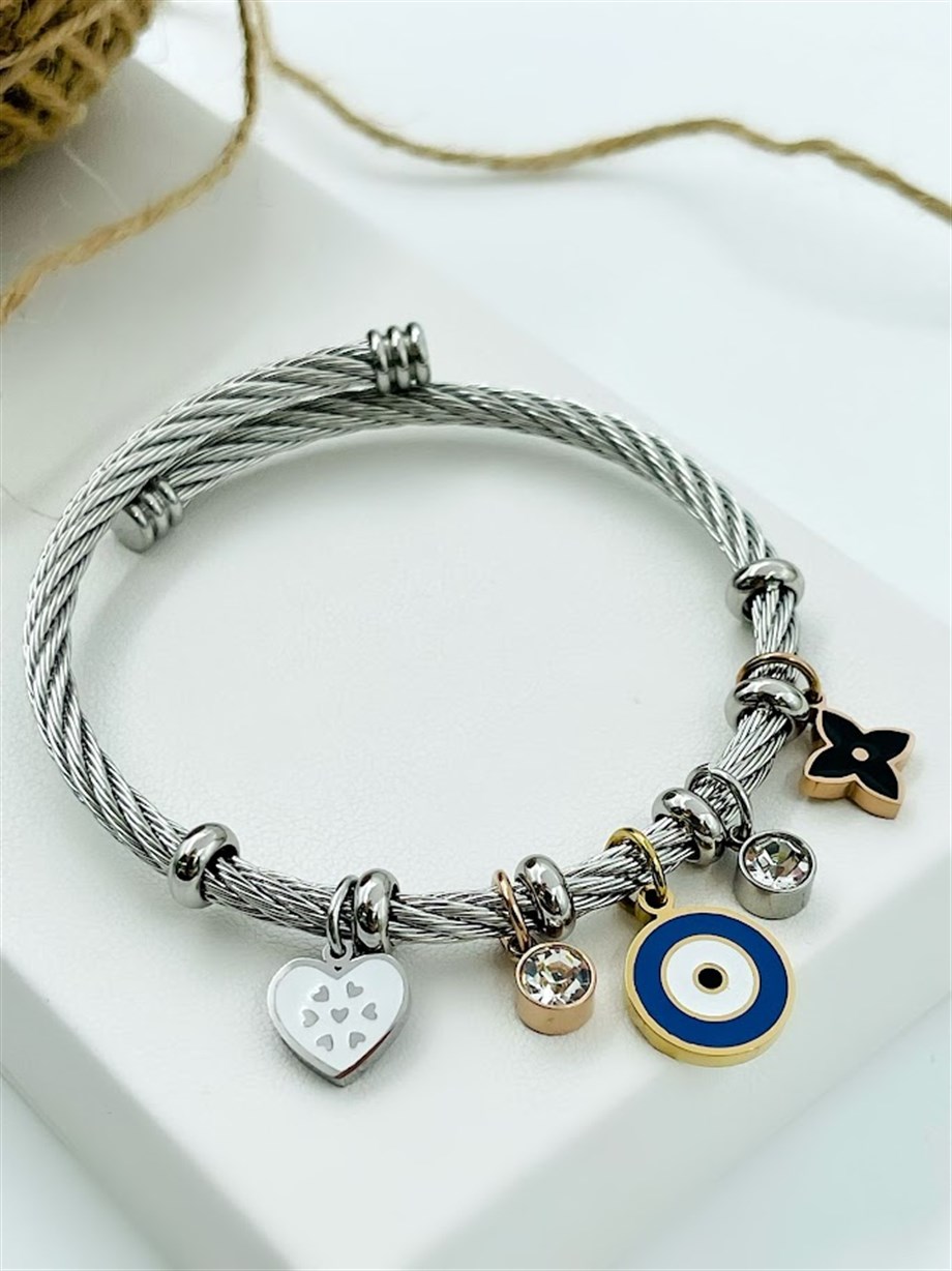 PANDORA MODEL ÇELİK BİLEZİK