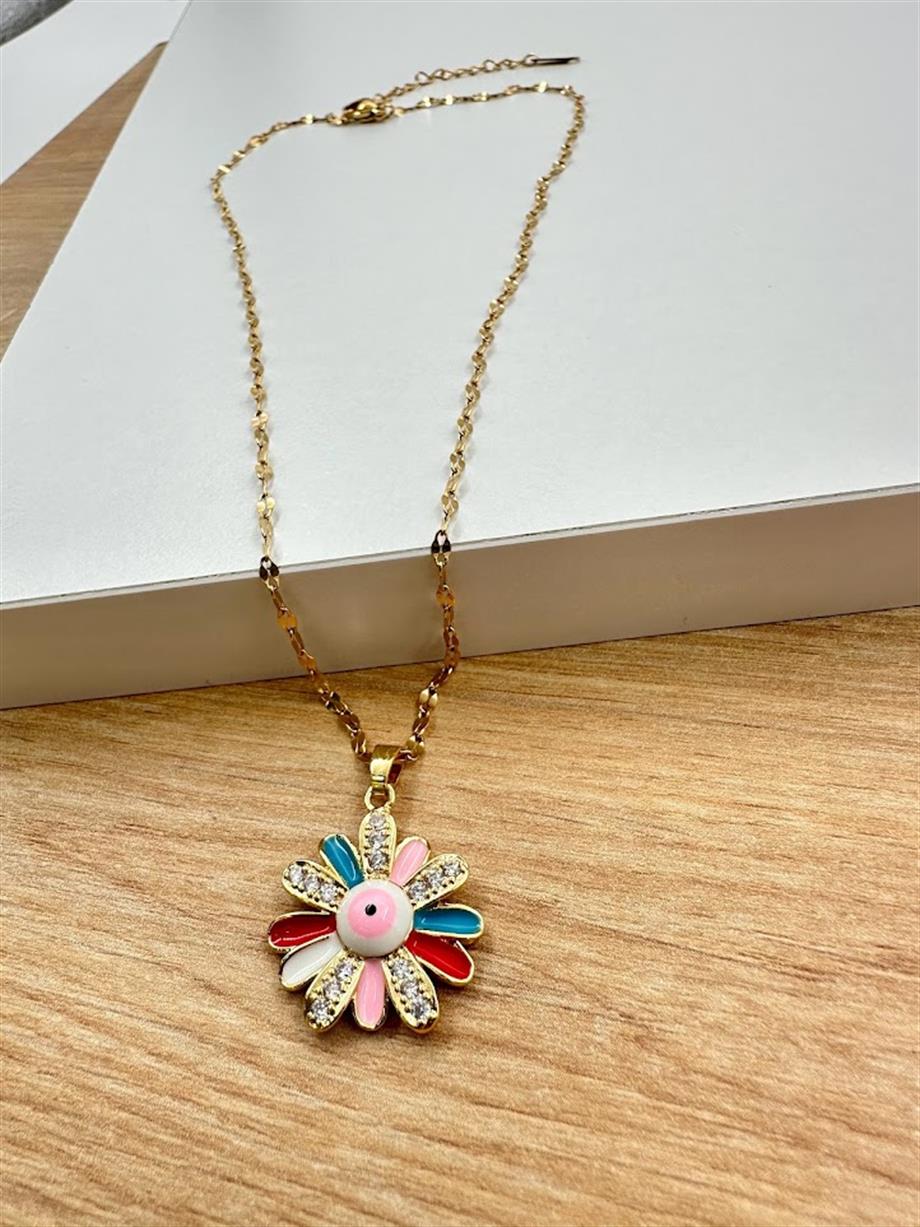 PAPATYA MODEL ÇELİK KOLYE