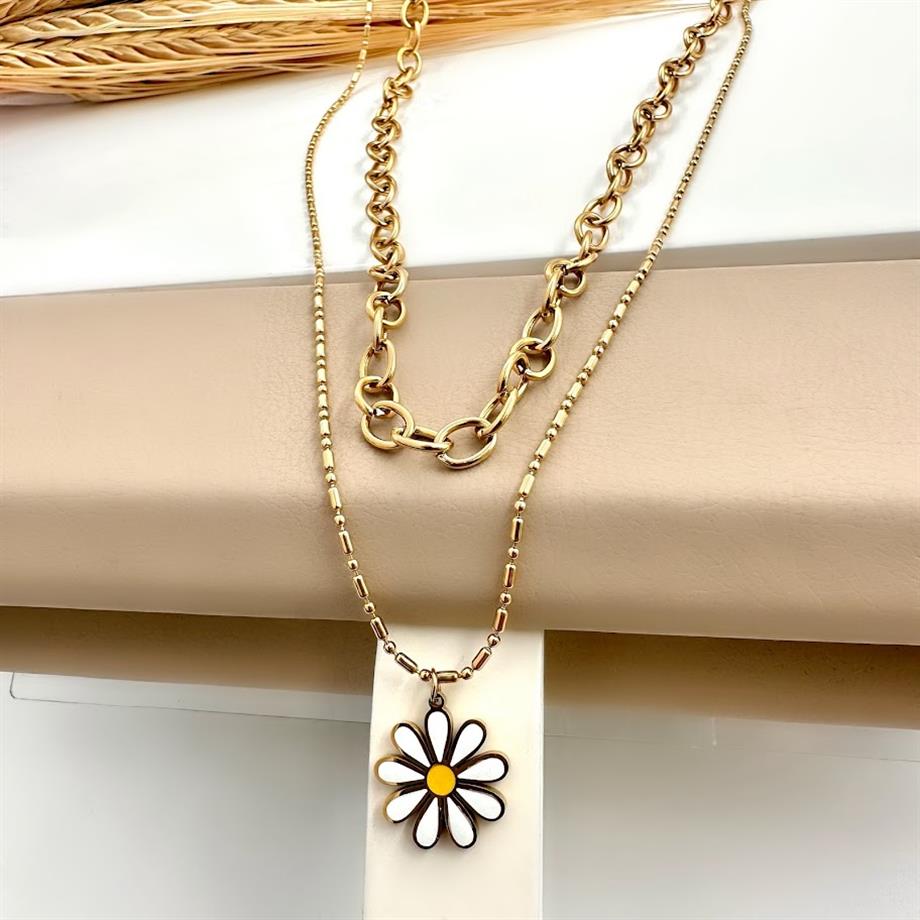 PAPATYA MODEL ÇELİK KOLYE