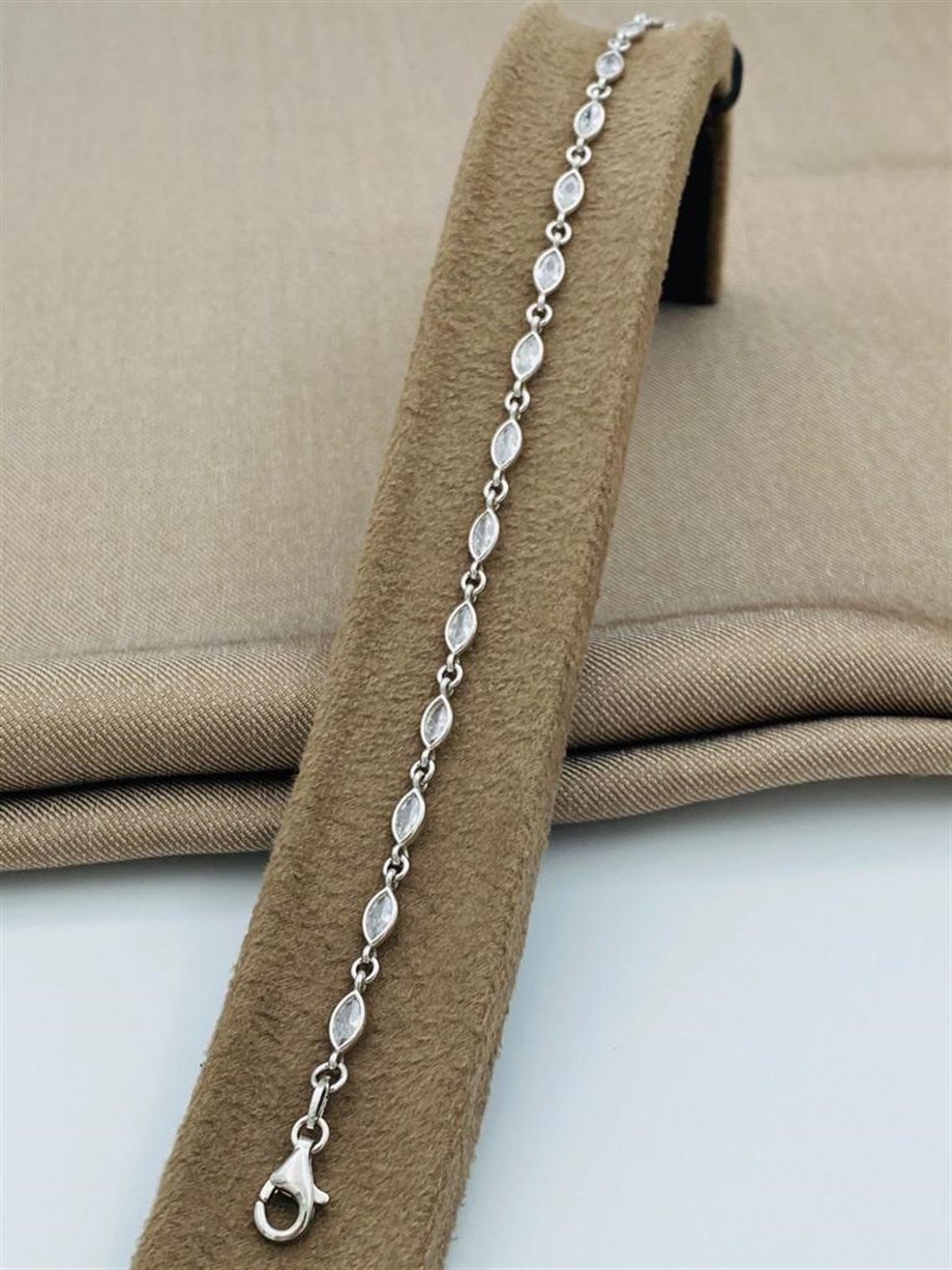 RENKLİ TAŞ GÜMÜŞ BİLEKLİK