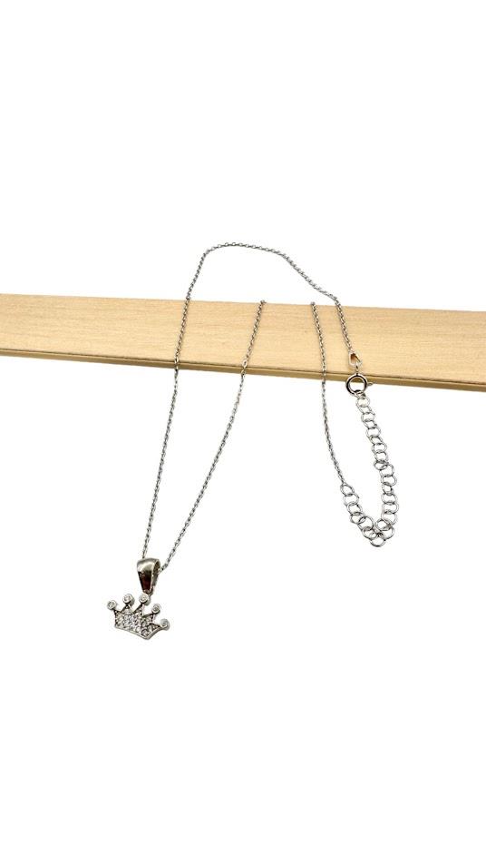 TAÇ MODEL GÜMÜŞ KOLYE