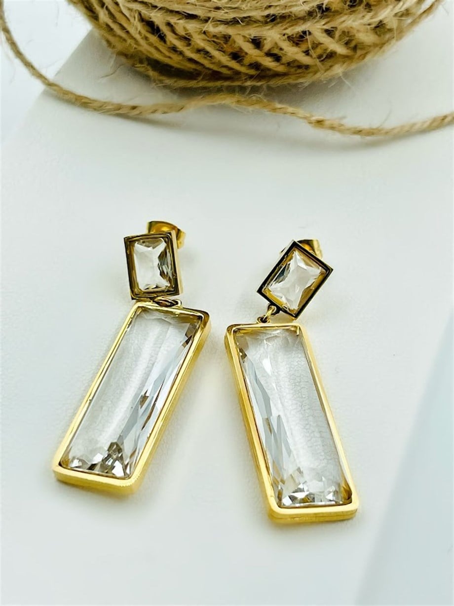 TAŞLI ÇELİK KÜPE