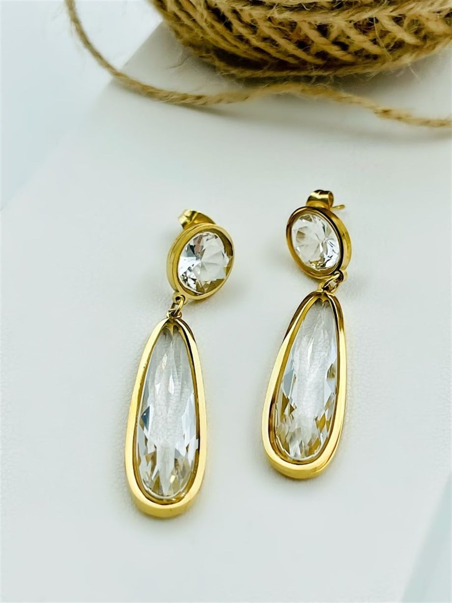 TAŞLI ÇELİK KÜPE