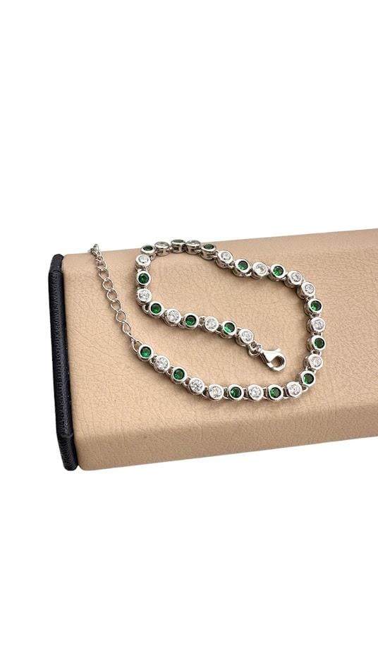 TAŞLI GÜMÜŞ BİLEKLİK