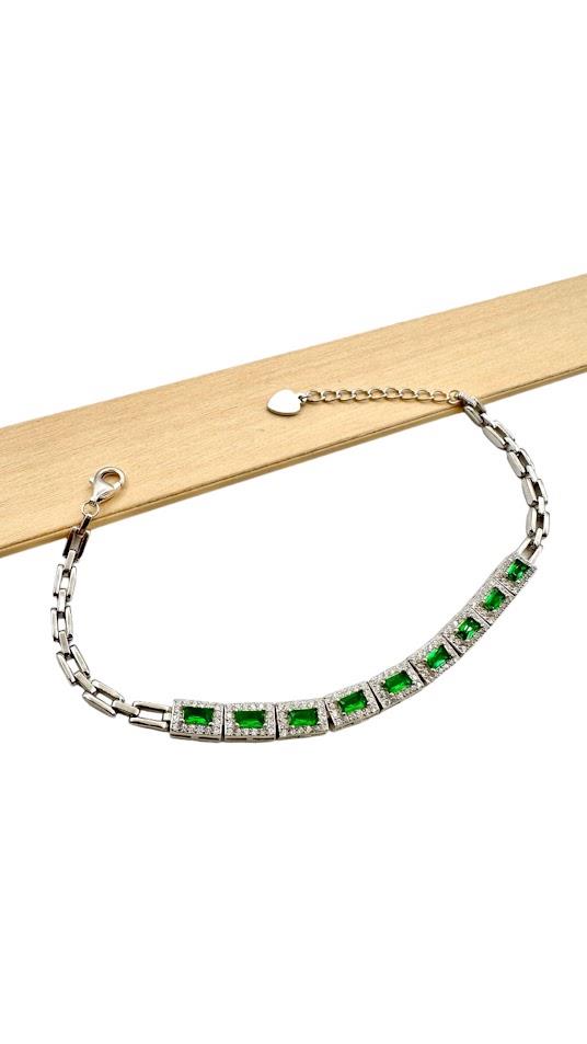 TAŞLI GÜMÜŞ BİLEKLİK