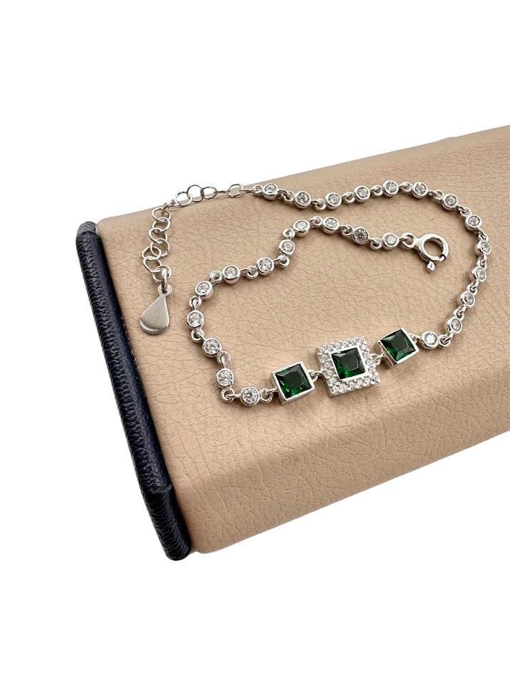 TAŞLI GÜMÜŞ BİLEKLİK