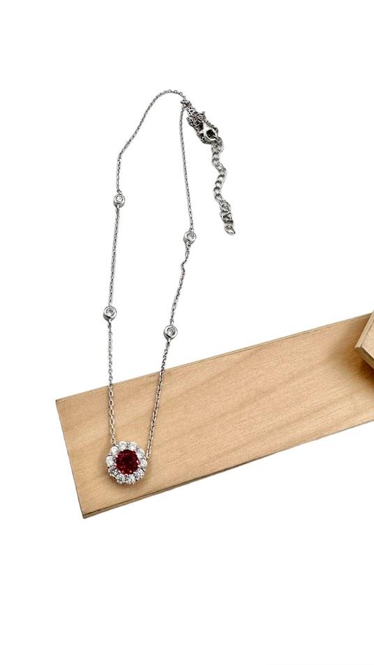 TAŞLI GÜMÜŞ KOLYE