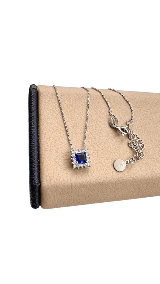 TAŞLI GÜMÜŞ KOLYE