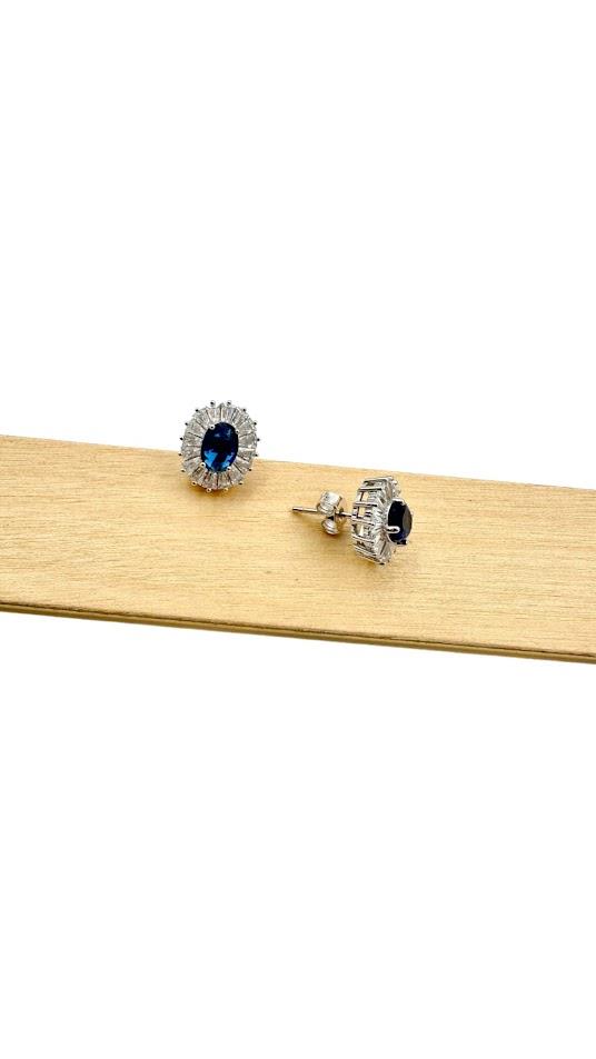 TAŞLI GÜMÜŞ KÜPE