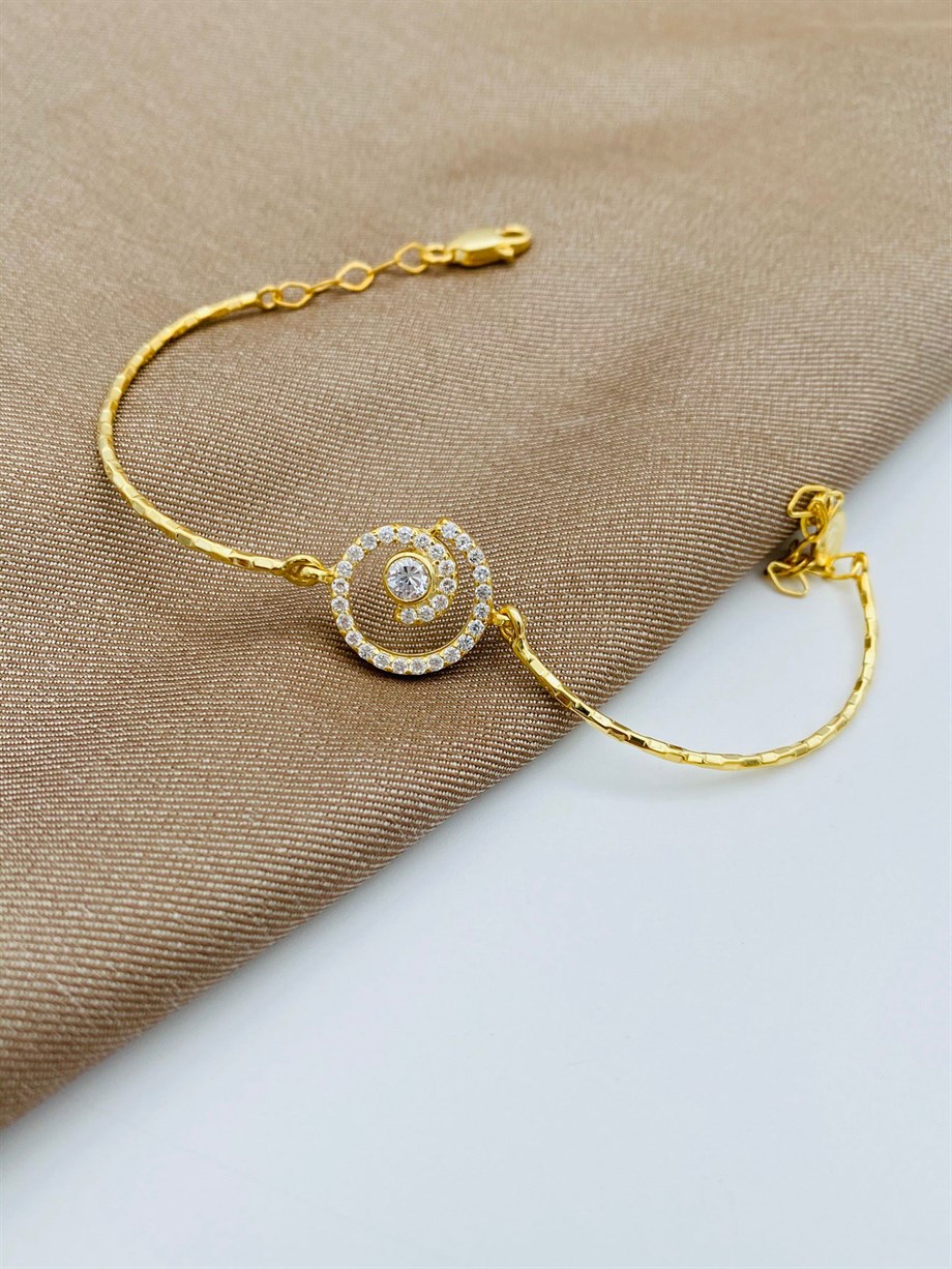 TAŞLI MODEL GÜMÜŞ BİLEKLİK