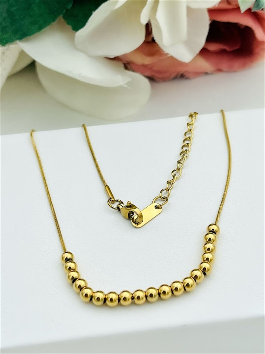 TOPCUK MODEL ÇELİK KOLYE