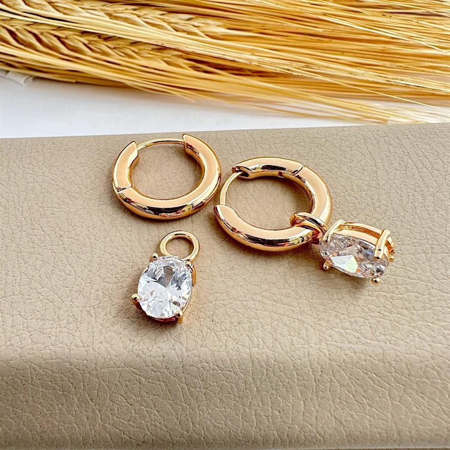 VIP TAŞLI HALKA KÜPE