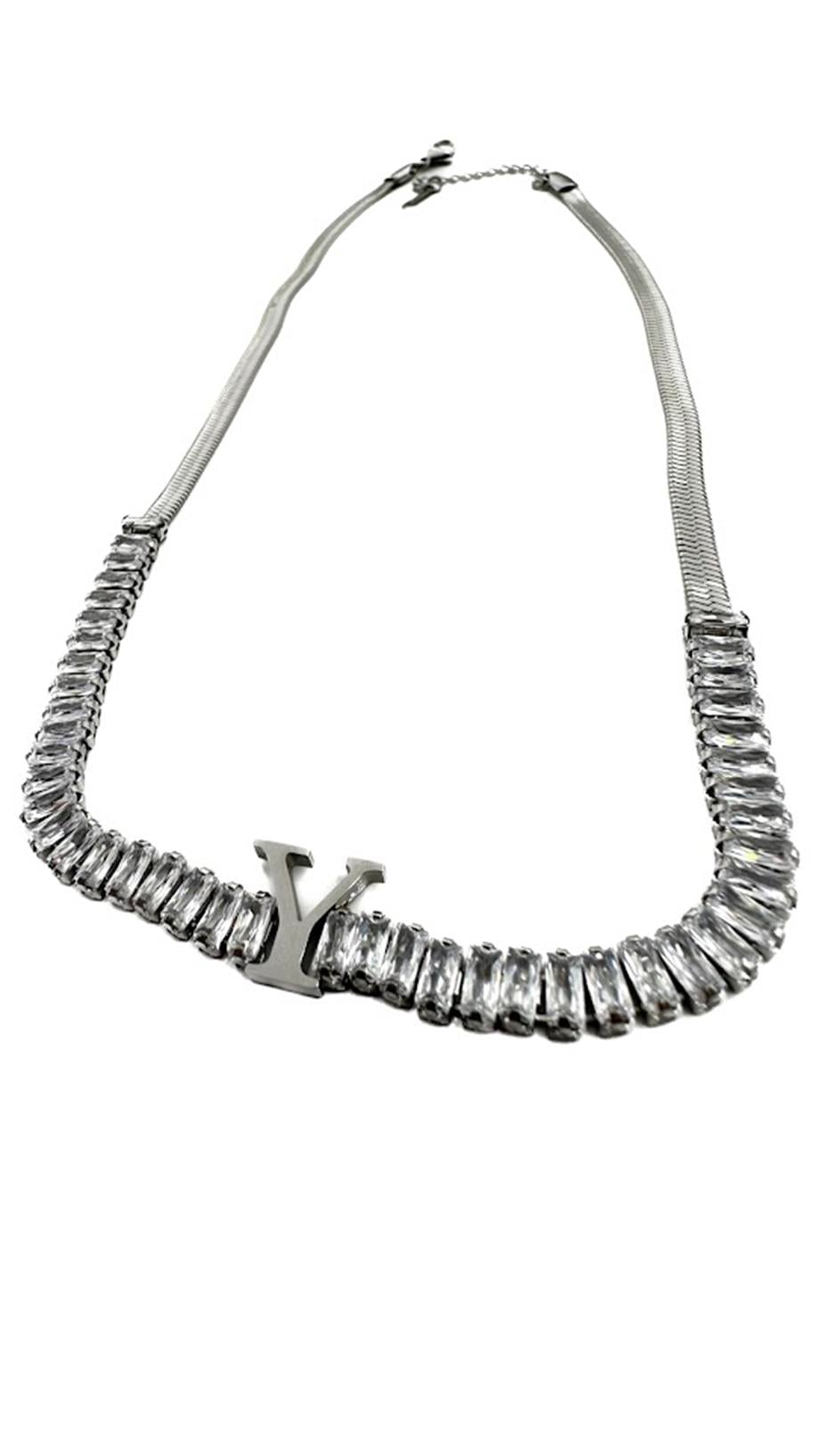 ''Y'' HARF ÇELİK KOLYE