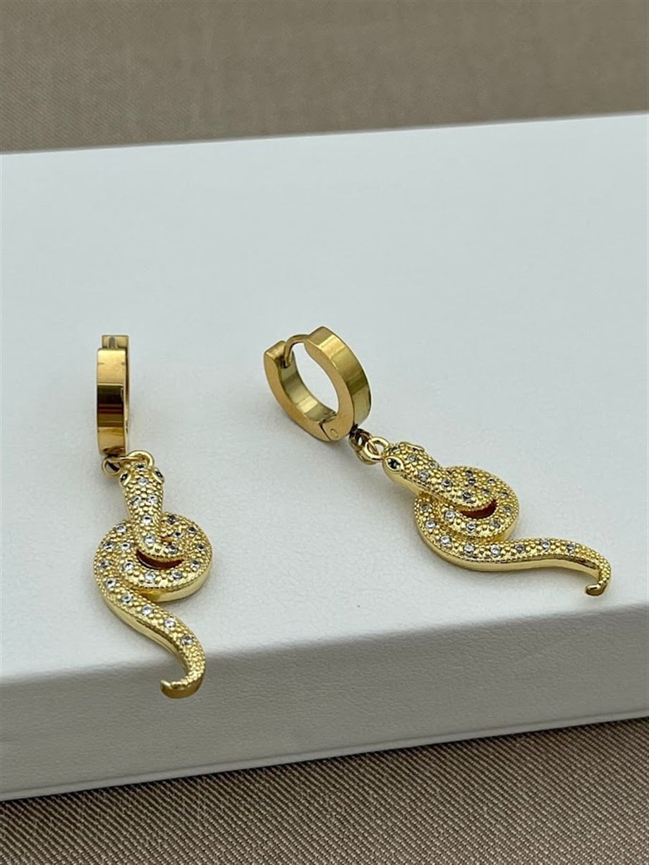 YILAN MODEL ÇELİK KÜPE