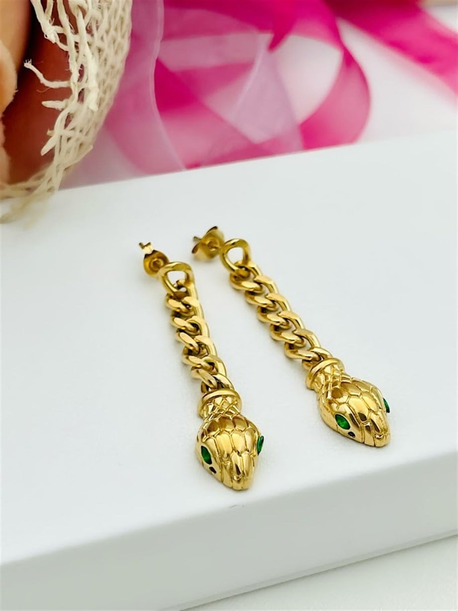 YILAN MODEL ÇELİK KÜPE