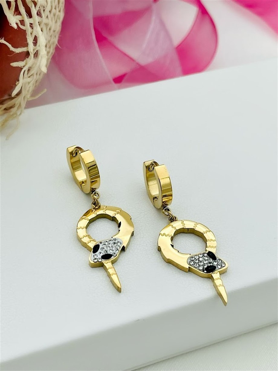 YILAN MODEL ÇELİK KÜPE