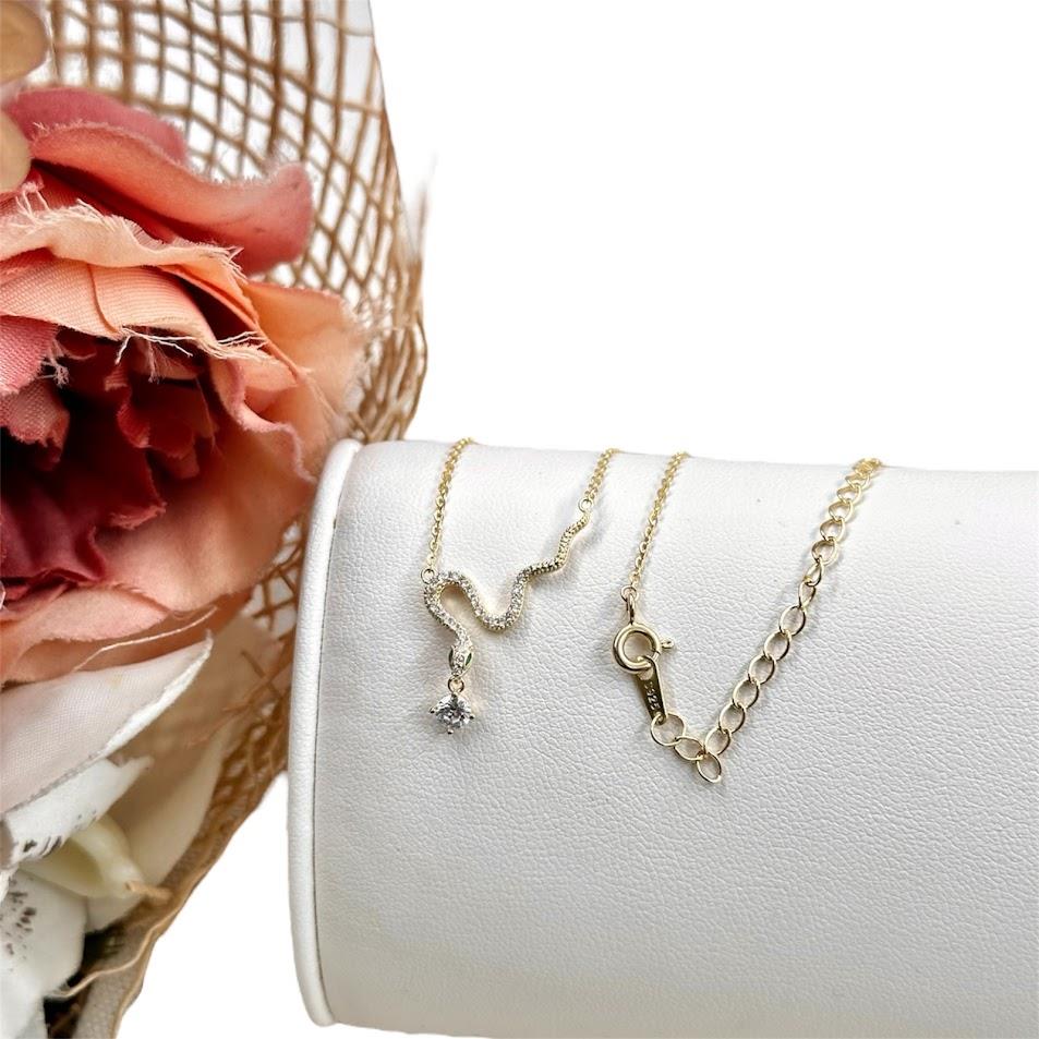 YILAN MODEL GÜMÜŞ KOLYE