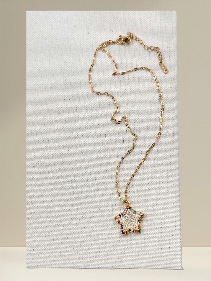 YILDIZ MODEL ÇELİK KOLYE