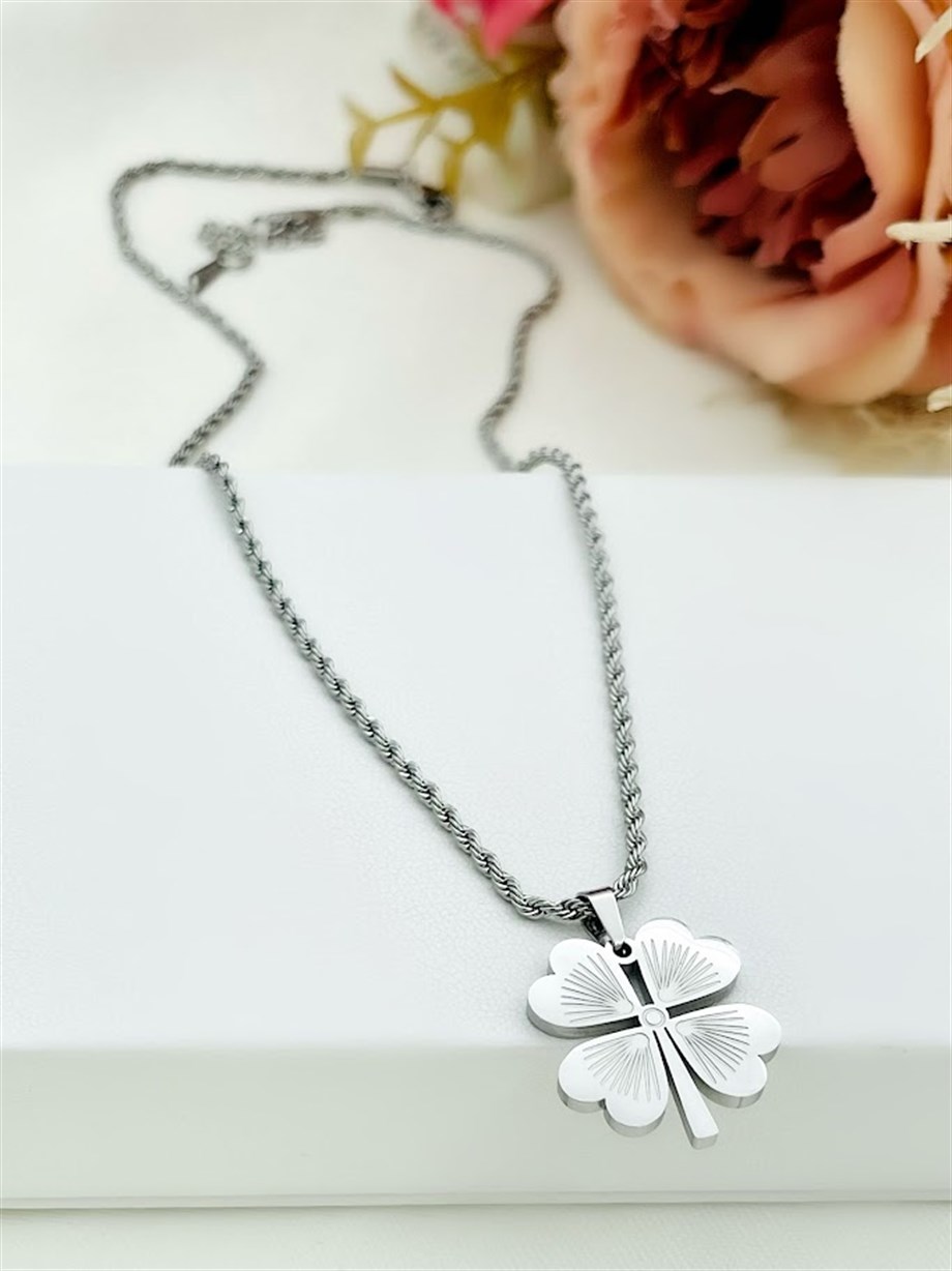 YONCA MODEL ÇELİK KOLYE